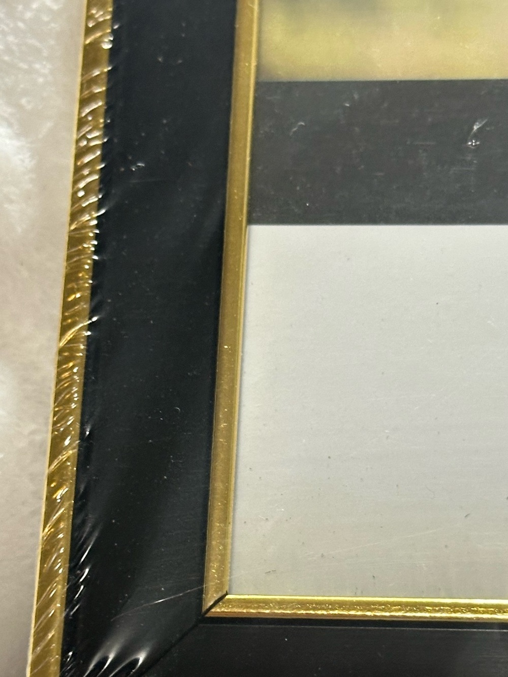 Black with Gold Trim Photo Frame 8x10 - Picture 4 of 5